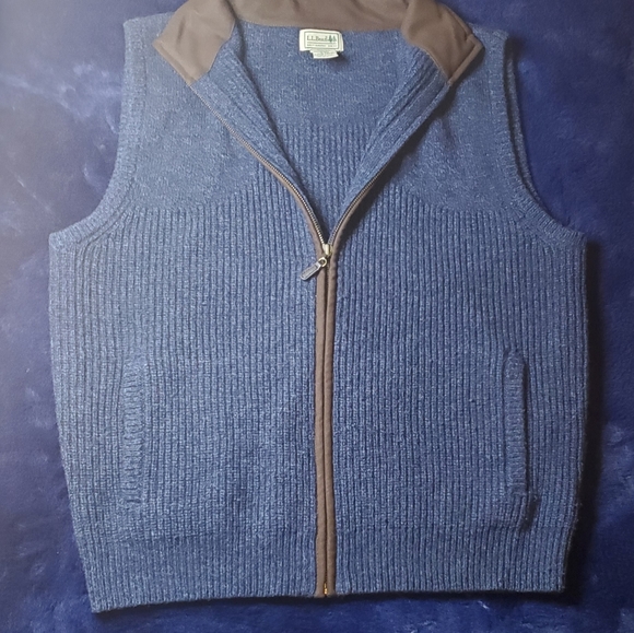 Ll Bean Mens Waterfowl Sweater Vest 